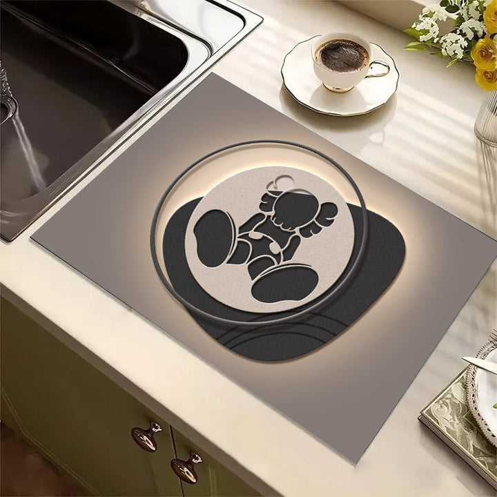 Cute Cartoon Character Kitchen Mat Bowlift