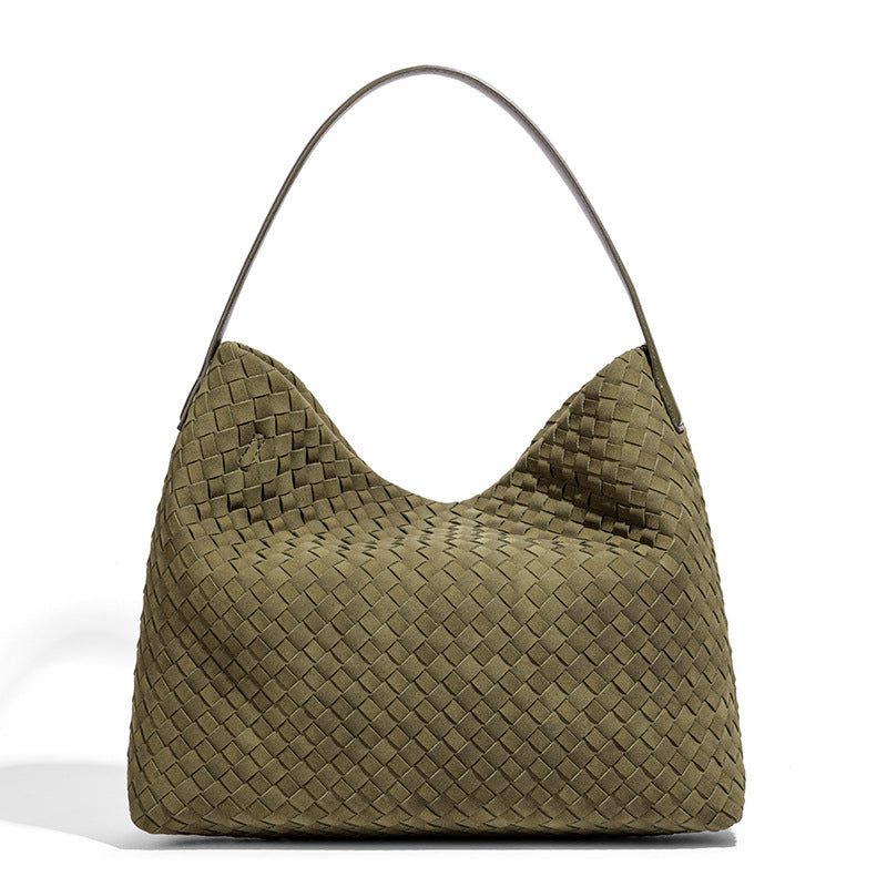Contemporary Woven Hobo Bag Bowlift