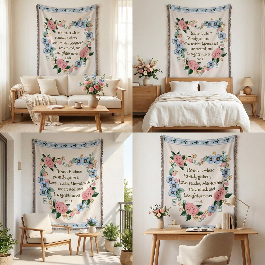 Decorative Pumpkin Pattern Tapestry Blanket