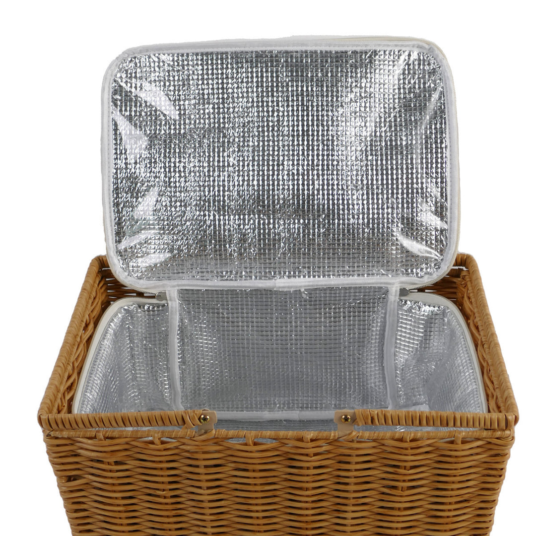 Women's storage basket with removable fabric insert and sturdy carrying handles Bowlift