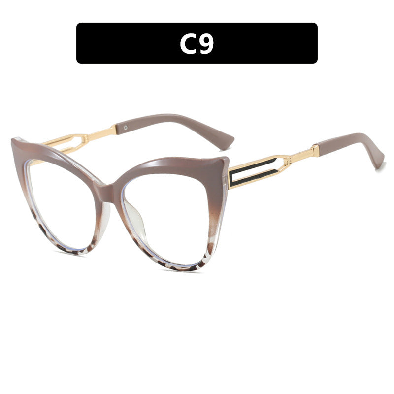 Ladies cat-eye glasses with elegant metal frame Bowlift