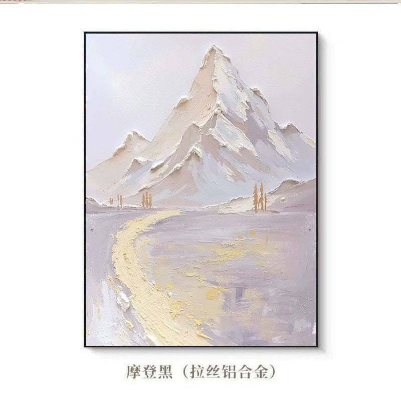 Abstract Mountain Landscape Canvas Artwork