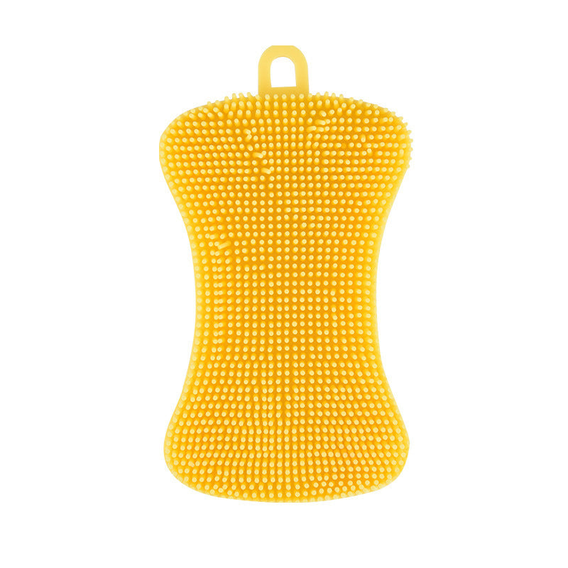 Silicone cleaning sponge with ergonomic design Bowlift