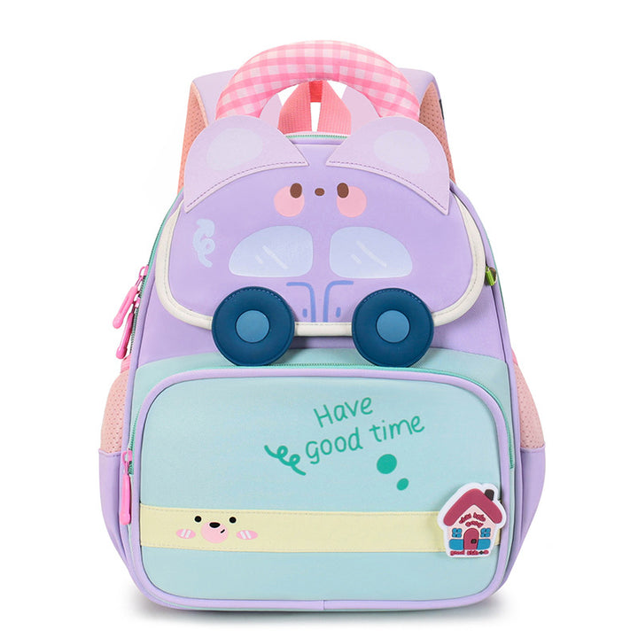 Cute Cartoon-Themed Kids School Backpack Bowlift