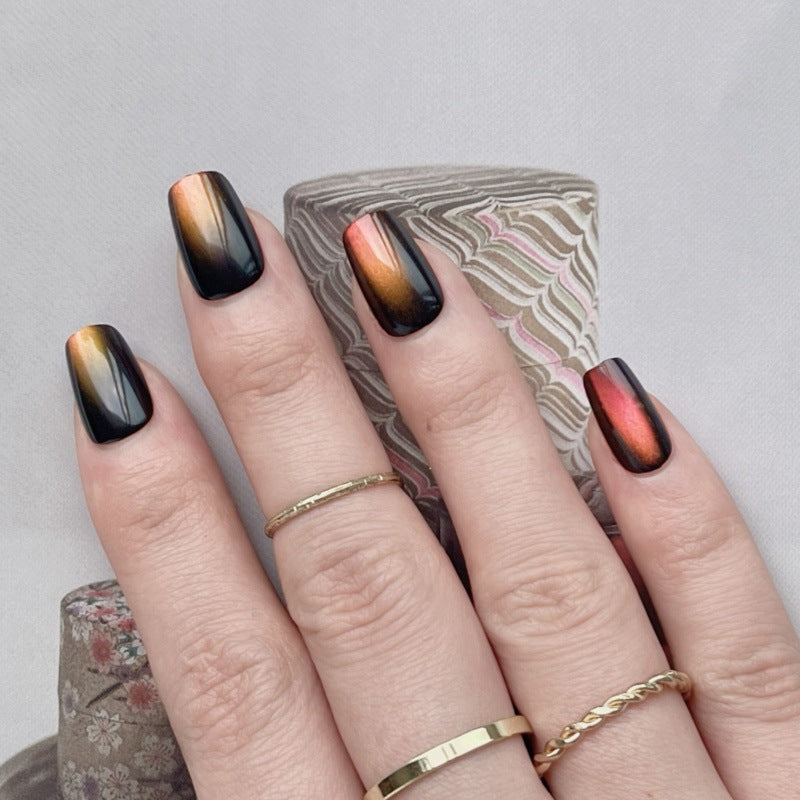 Artistic Gradient Press-On Nail Set Bowlift
