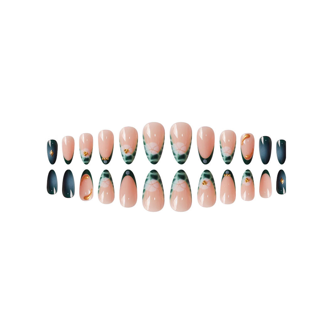 Chic Artistic Press-On Nail Set Bowlift