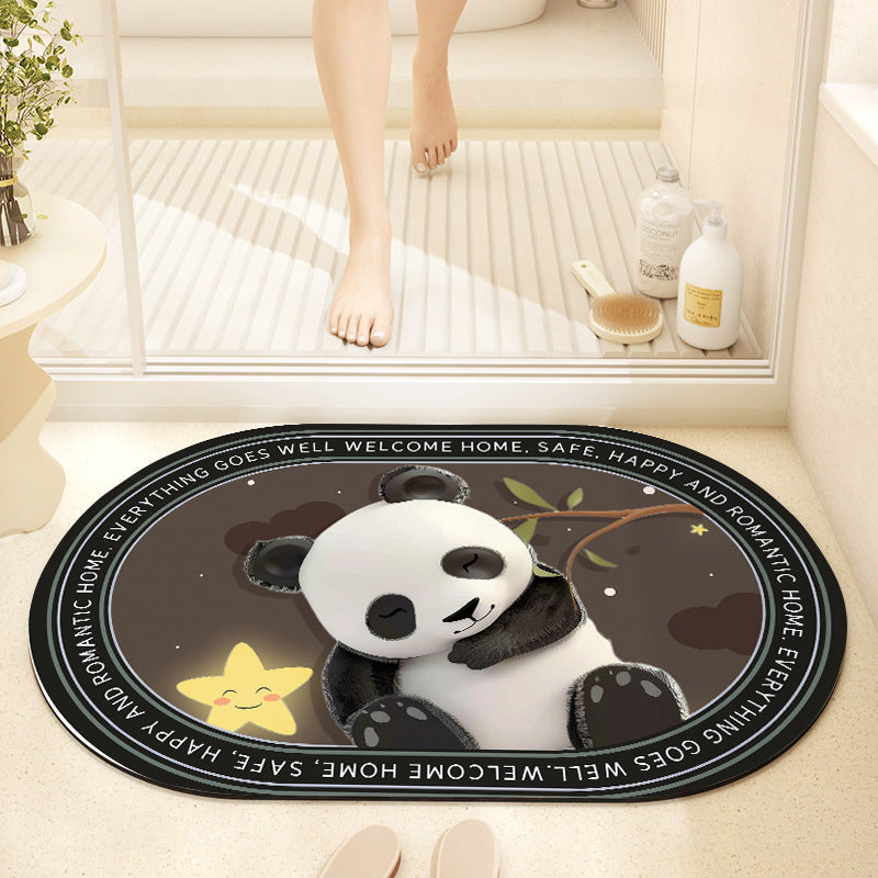 Whimsical Cabbage-Themed Welcome Mat Bowlift