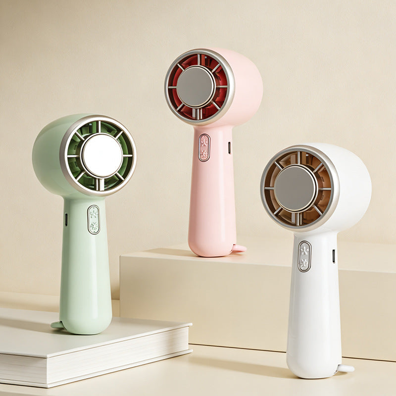 Women's Portable Handheld Fan with Ergonomic Design and Flexible Tilt Adjustment Bowlift