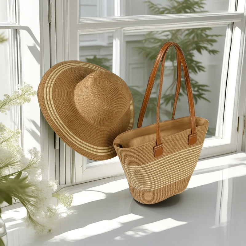 Beach bag with colorful stripes Bowlift