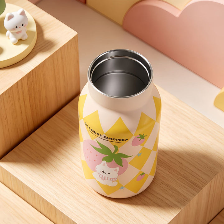 Women’s insulated bottle with practical carrying handle and playful bunny design Bowlift