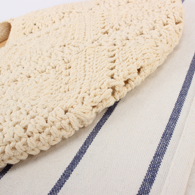 Handmade crochet tote bag with modern pattern Bowlift