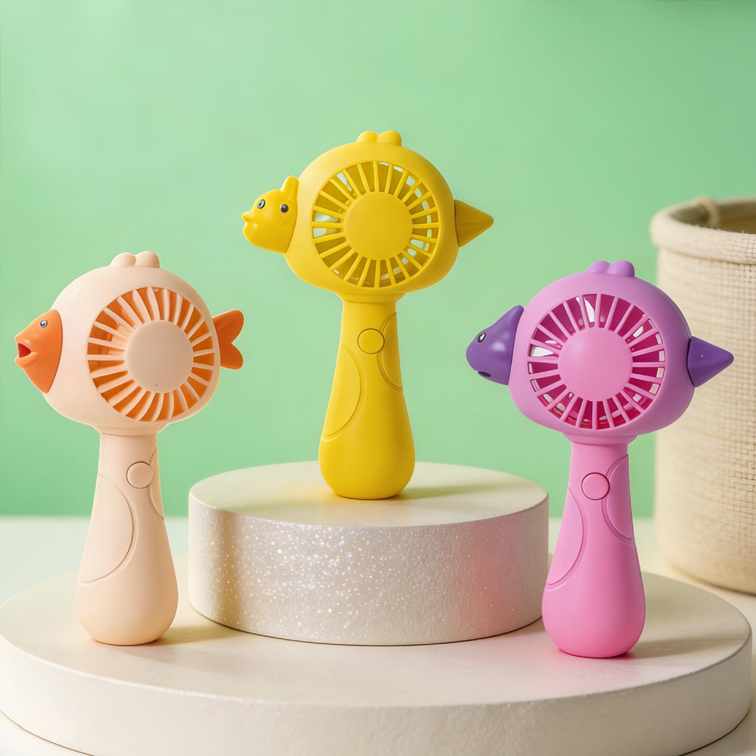 Ladies Hand Fan in Original Animal Design Bowlift