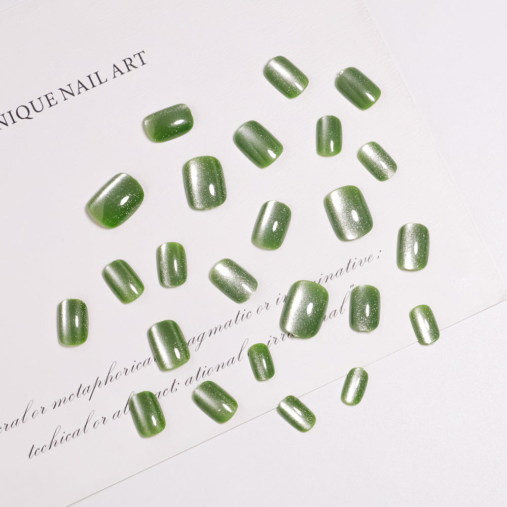 Glittering Matte Finish Press-On Nail Set Bowlift