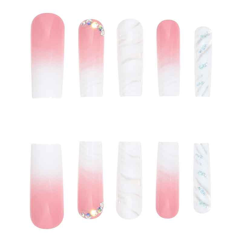 Premium Acrylic Square Press-On Nails Bowlift