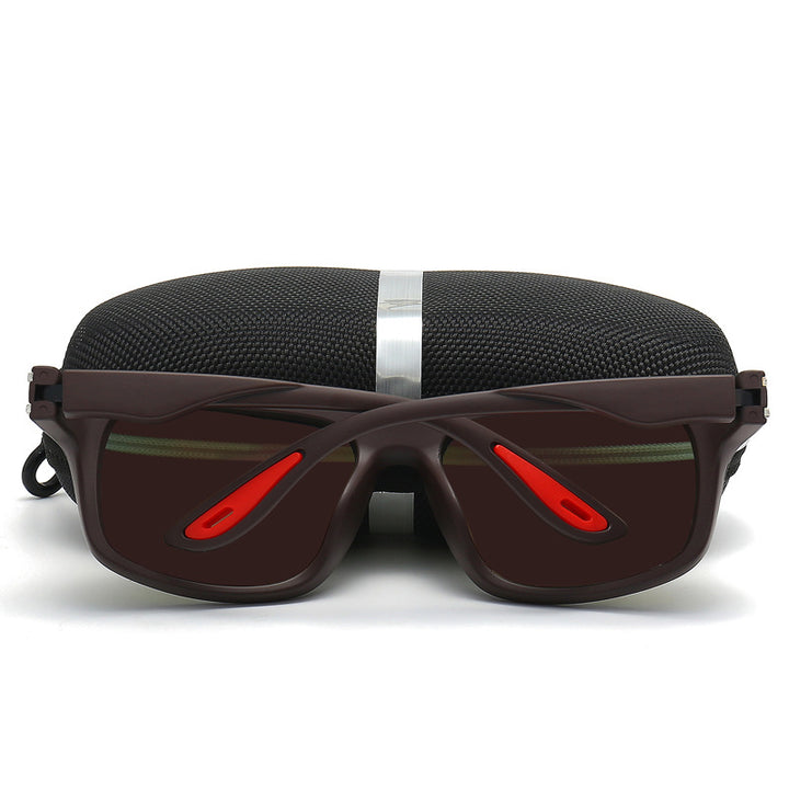 Men's sporty sunglasses with polarized lenses and shock-resistant frame Bowlift