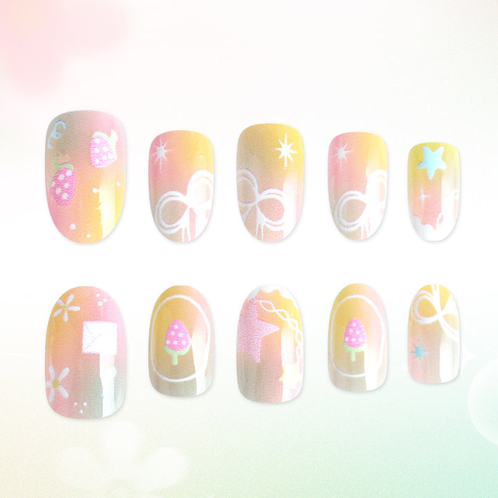 Creative French Tip Nail Art Bowlift