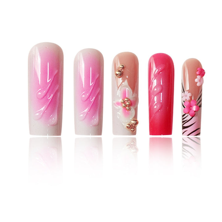 Floral 3D Nail Art Extensions Bowlift
