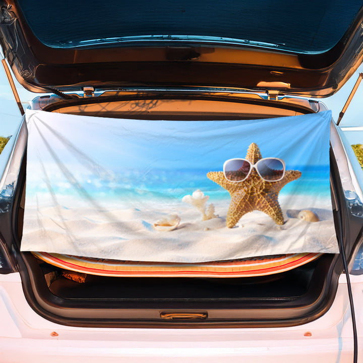 Luggage protection cover with maritime shell design Bowlift