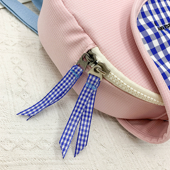 Cute Gingham Pattern Insulated Lunch Bag Bowlift