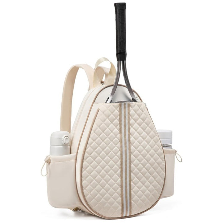 Premium Quilted Tennis Racket Backpack Bowlift
