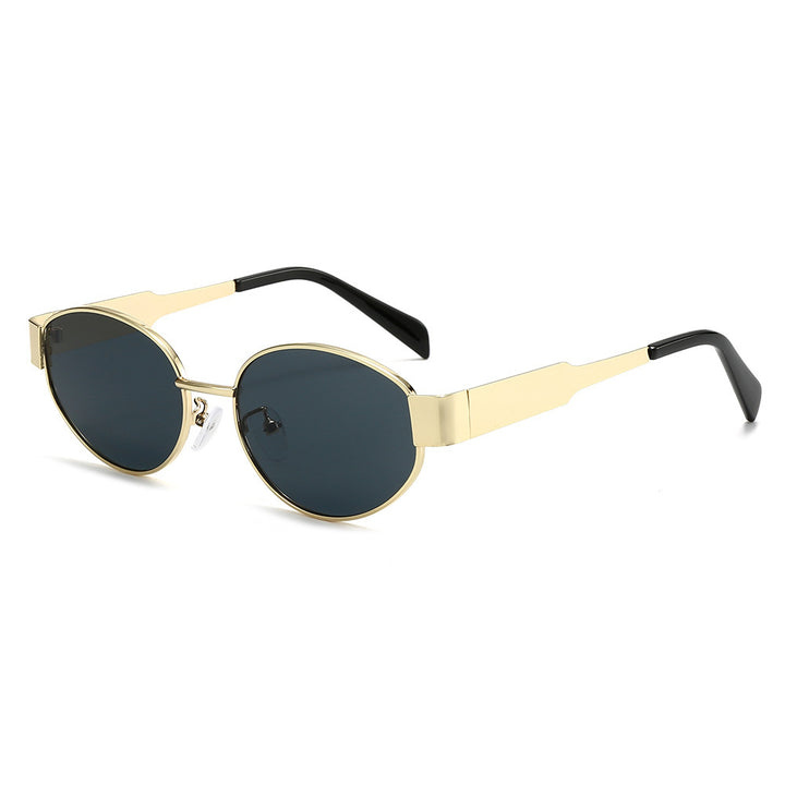Fashionable oversized sunglasses with metal frame Bowlift