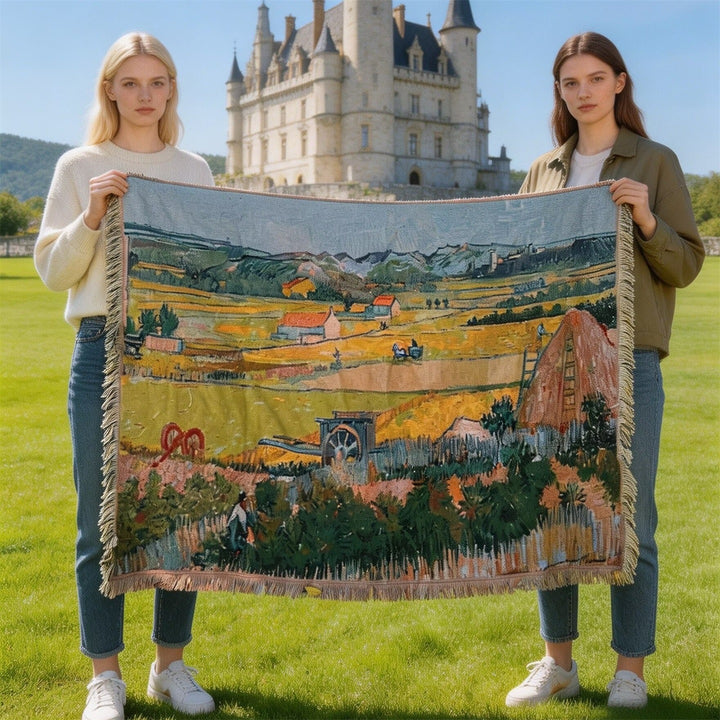 Artistic Floral Throw Blanket