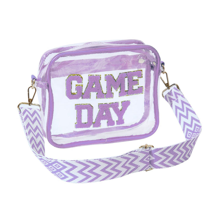 Transparent crossbody bag with stylish Game Day print Bowlift