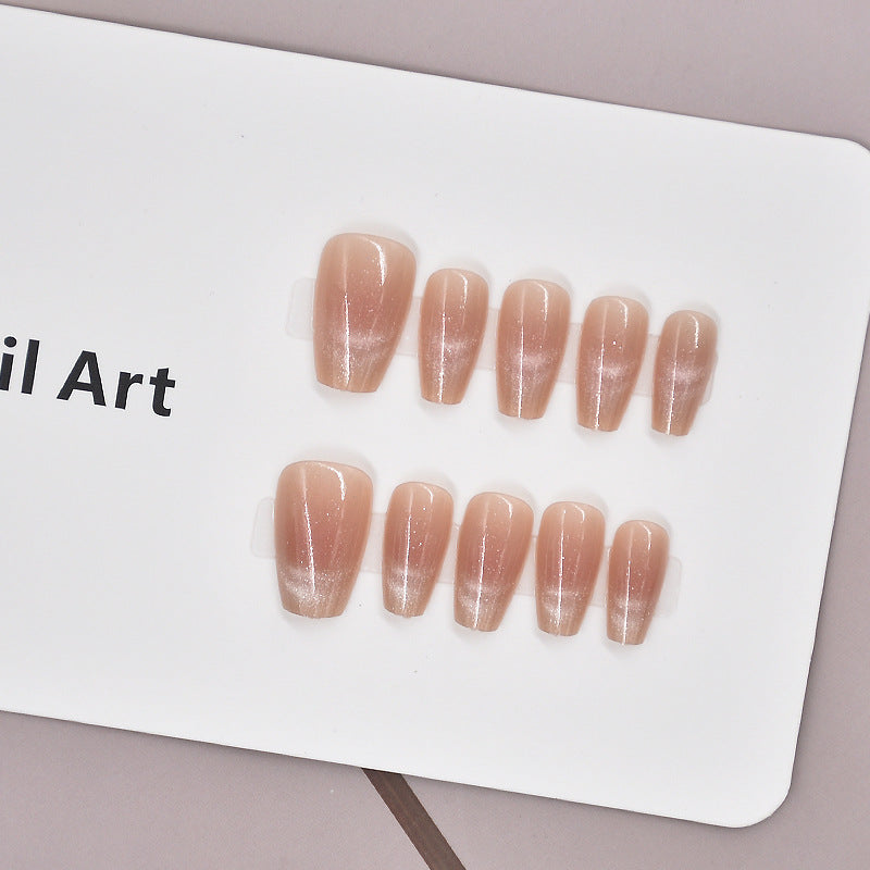 Glamorous Heart-Themed Press-On Nail Set Bowlift
