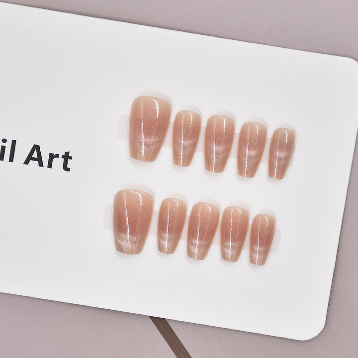 Glamorous Heart-Themed Press-On Nail Set Bowlift
