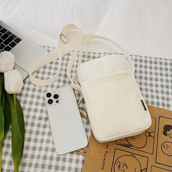 Corduroy Crossbody Phone Pouch Bag with Adjustable Strap Bowlift