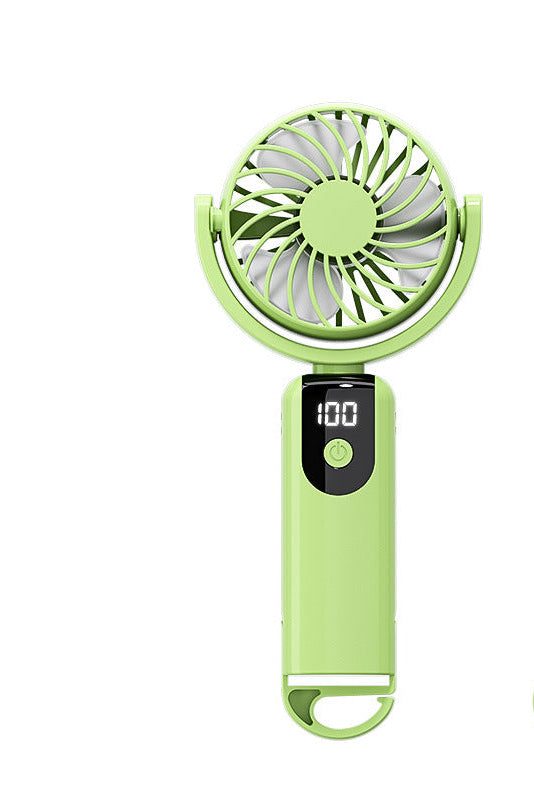 Women's Portable Handheld Fan with Digital Display Bowlift