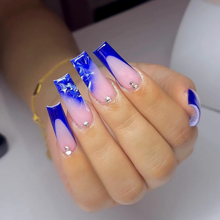 Ornate Butterfly-Inspired Acrylic Nail Extensions Bowlift