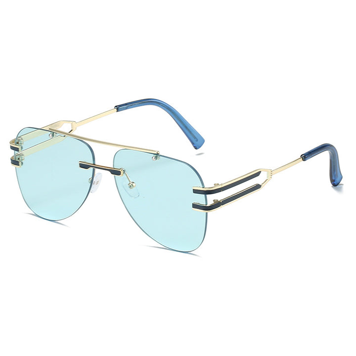 Futuristic Aviator-Style Sunglasses Bowlift