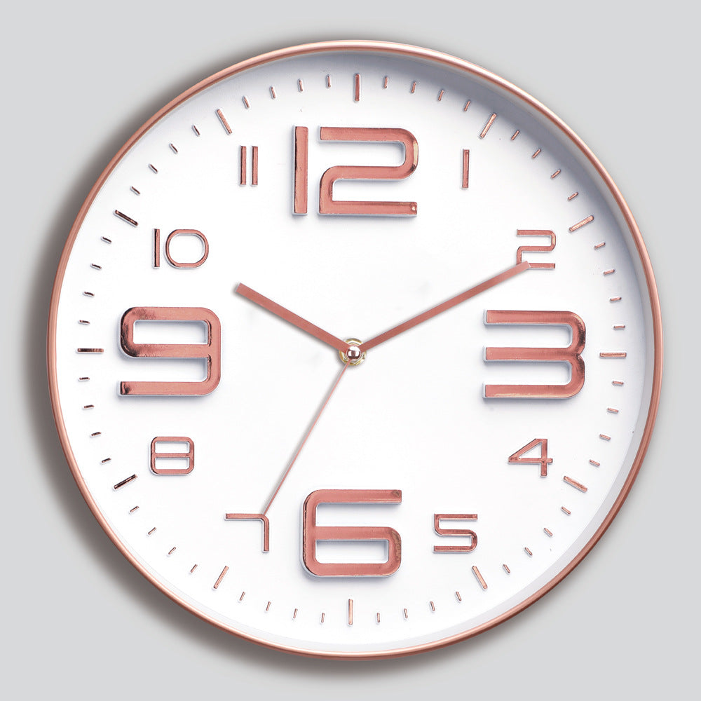 Wall clock with large dial and modern design Bowlift