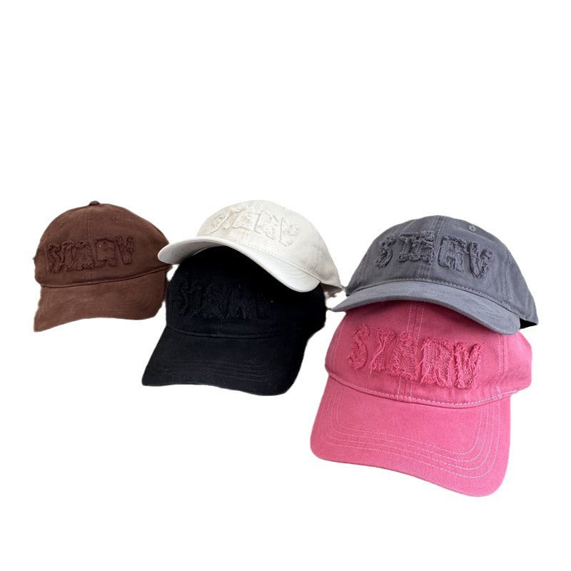 Women's Casual Distressed Baseball Cap Bowlift