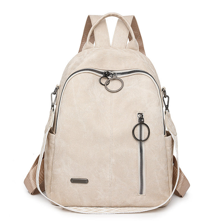 Versatile Textured Casual Backpack Bowlift