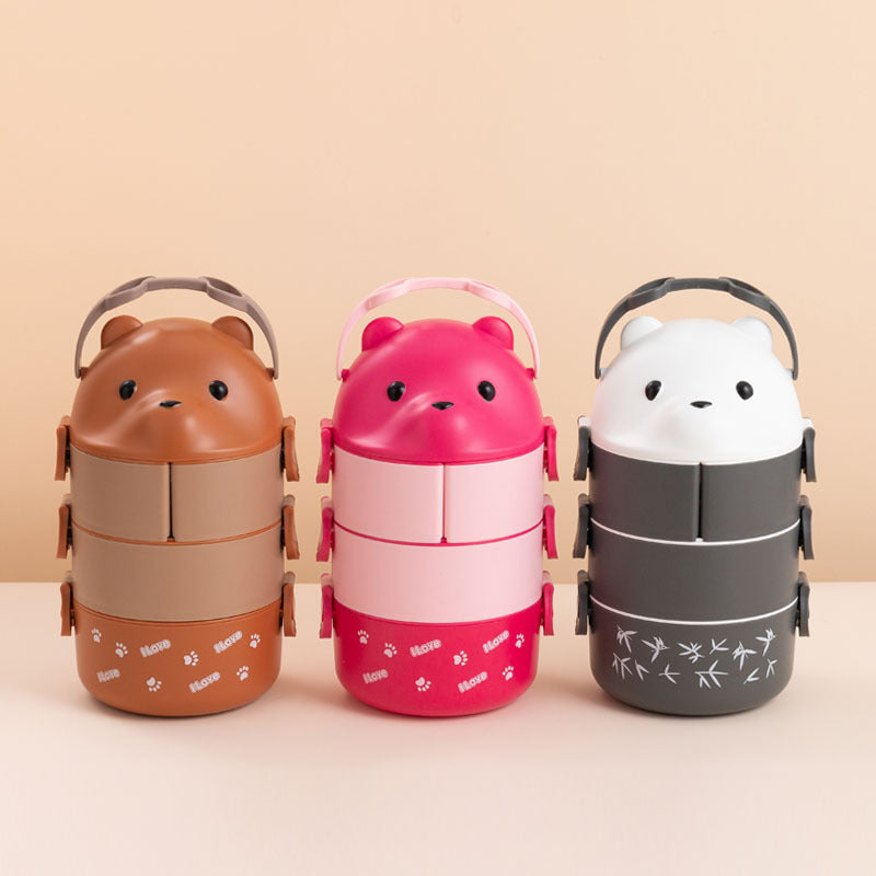 Cute Bear-Themed Bento Lunch Box