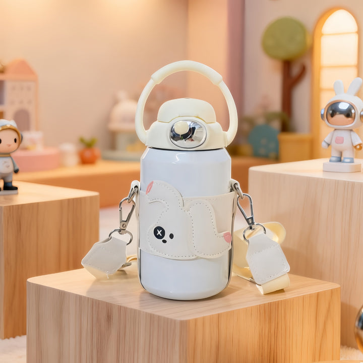 Insulated drinking bottle with cute bunny motif Bowlift