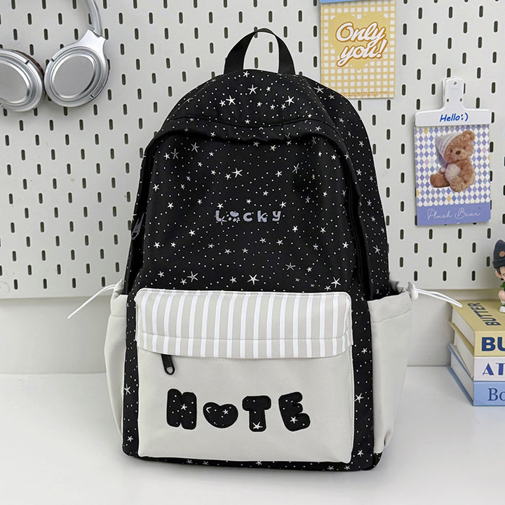 Playful Star Print Backpack