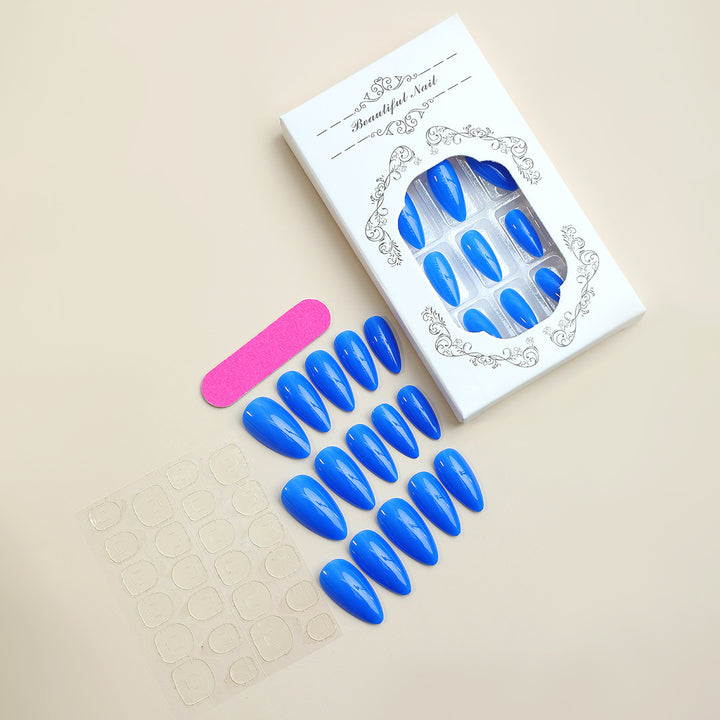 Acrylic nail set with elegant, shiny design Bowlift
