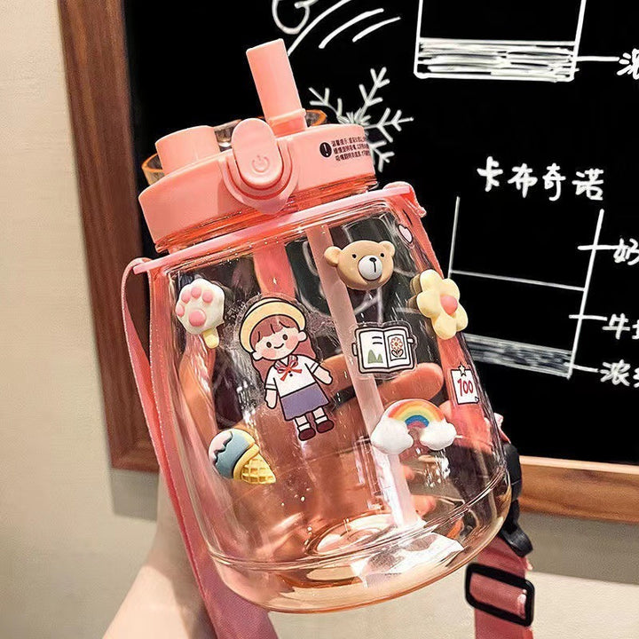 Ladies Playful Design Water Bottle Bowlift