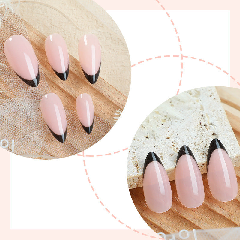 Elegant Pointed Press-On Nail Art Set Bowlift