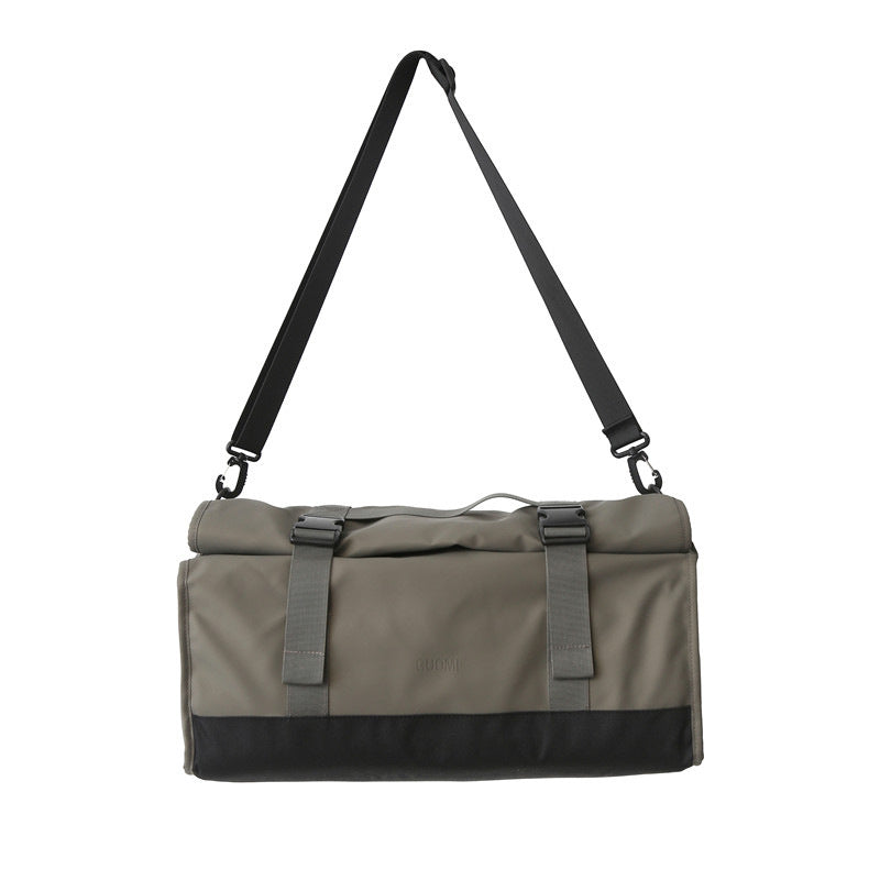 Sporty Shoulder Bag Made of Water-Repellent Material with Removable Shoulder Strap Bowlift