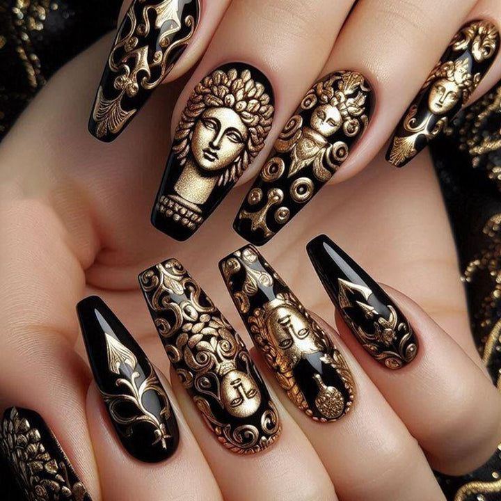 Artistic nail decorations with 3D designs Bowlift
