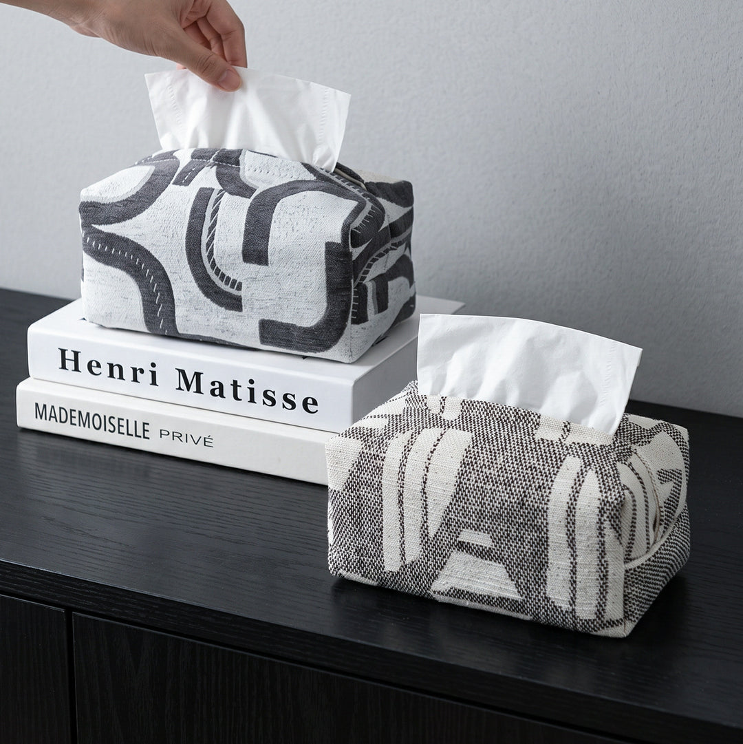 Designer tissue box holder