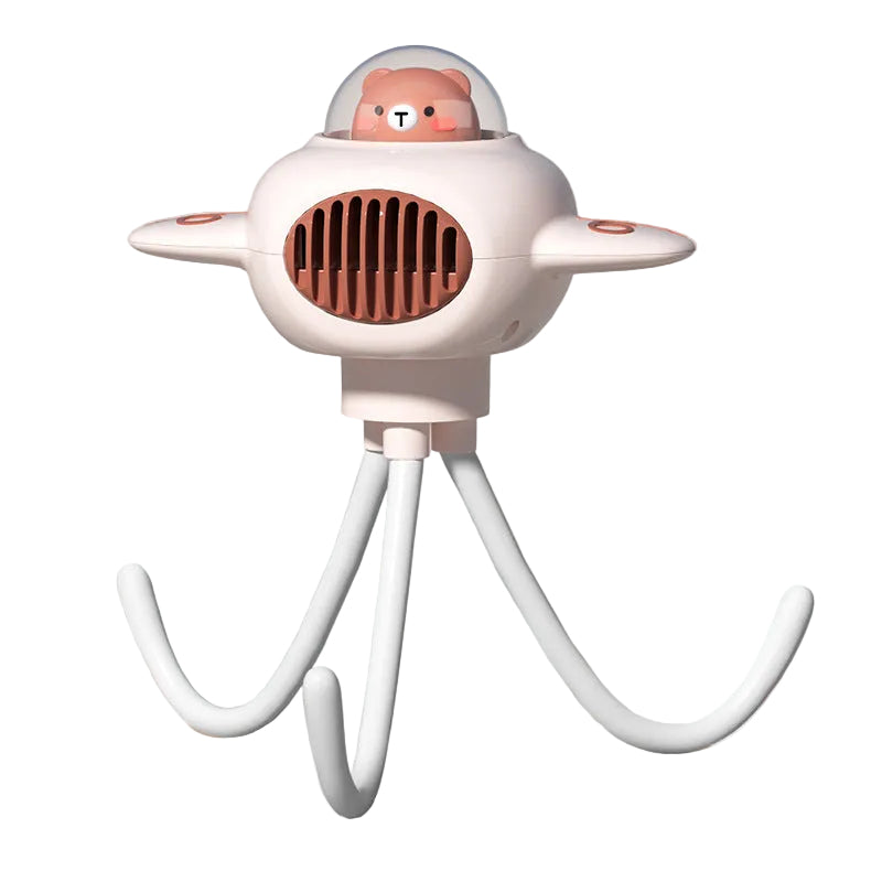 Women's Portable Mini Fan with Flexible Mounting System Bowlift