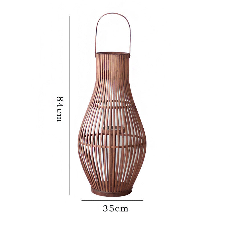 Elegant Rattan Lantern Bowlift