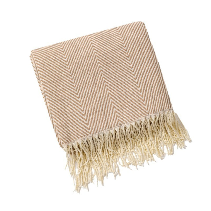 Women's stylish and soft zigzag blanket Bowlift