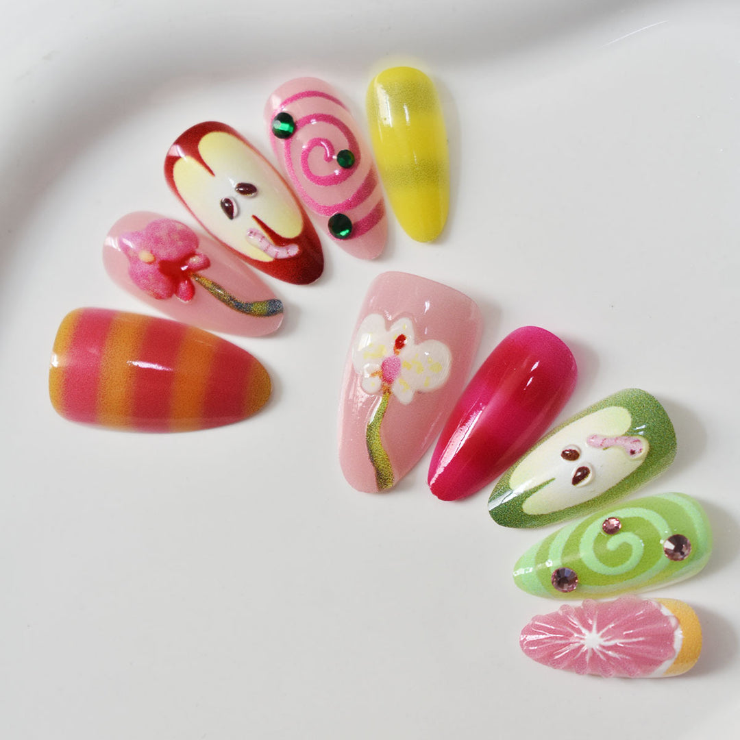 Creative Floral Nail Art Set Bowlift