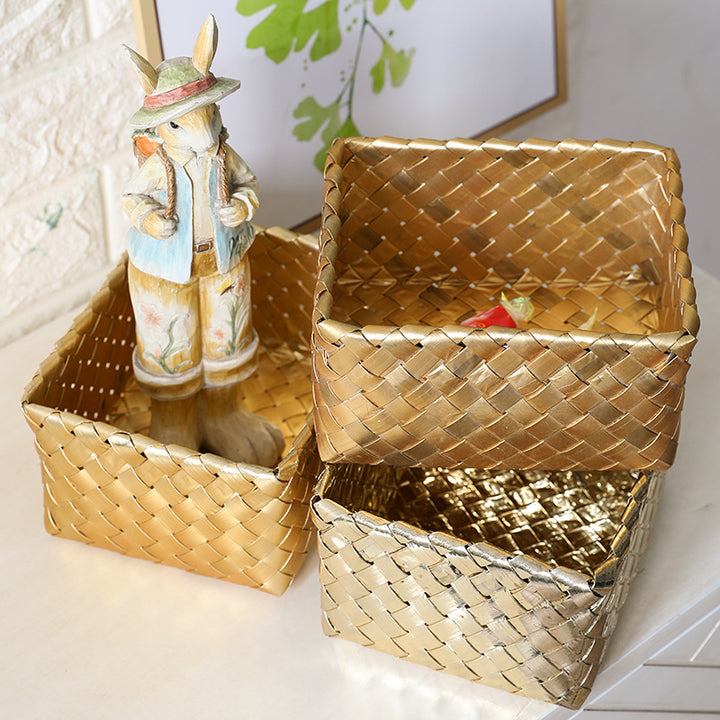 Decorative Woven Storage Box Bowlift